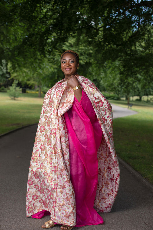 Modola Pink Bubu Kaftan Dress