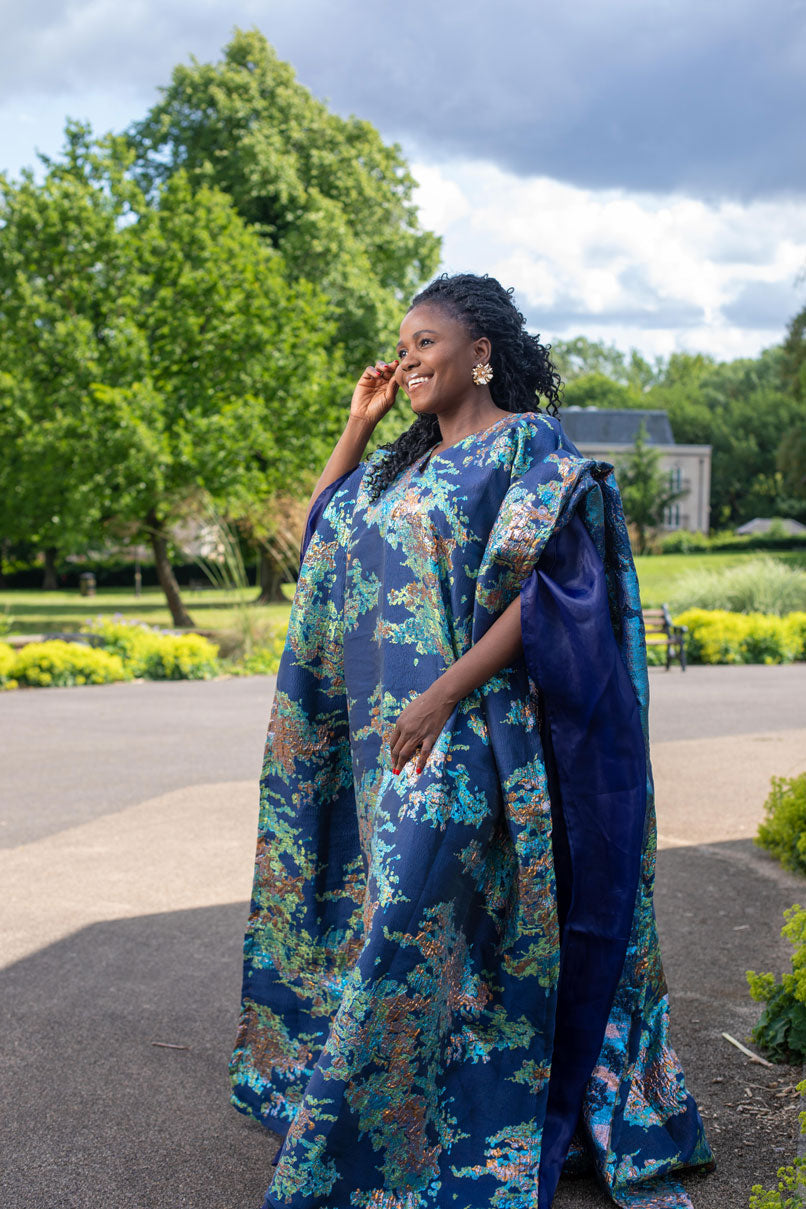 Olubunmi Bubu Kaftan Dress With Organza