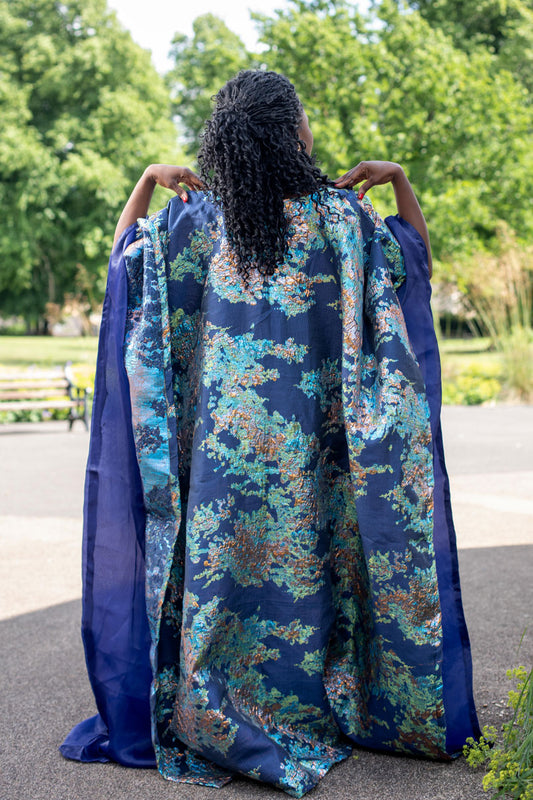 Olubunmi Bubu Kaftan Dress With Organza
