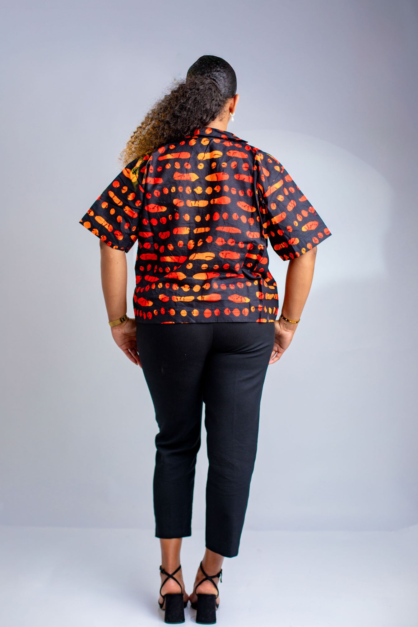 Shade Loose Ankara Shirt Top
