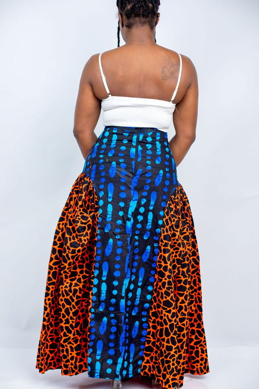 Omolola Side Pleated Skirt