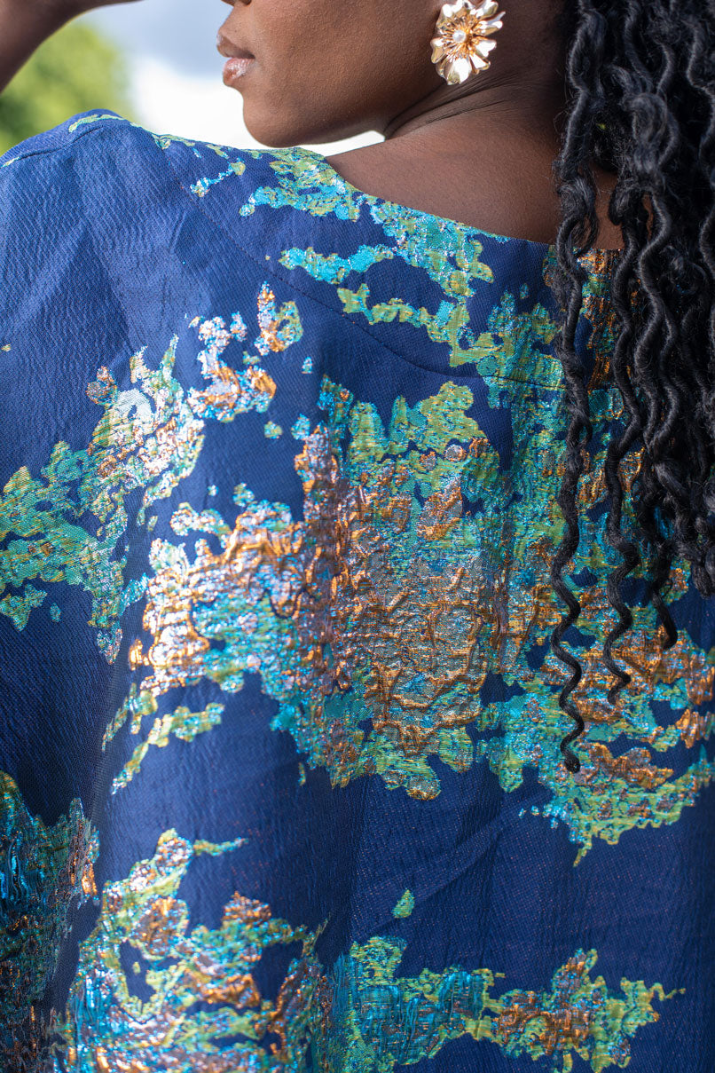 Olubunmi Bubu Kaftan Dress With Organza